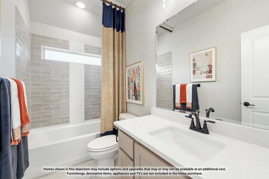 Furnished interior view inside a new home in Hunters Ridge, Crowley (Image 25).