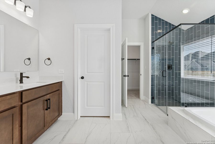 Furnished interior view inside a new home in Davis Ranch 60', San Antonio (Image 11).