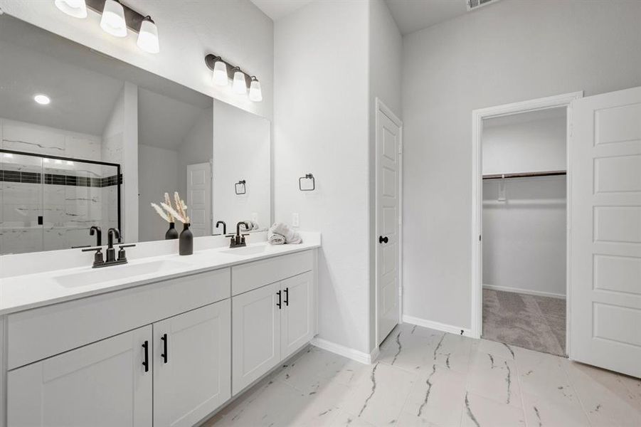 Furnished interior view inside a new home in Sanderos, Fort Worth (Image 11).