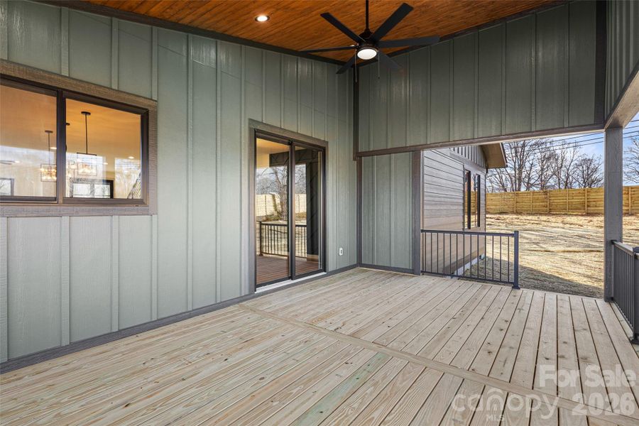 Exterior details and patio area of a home in , Asheville (Image 33).