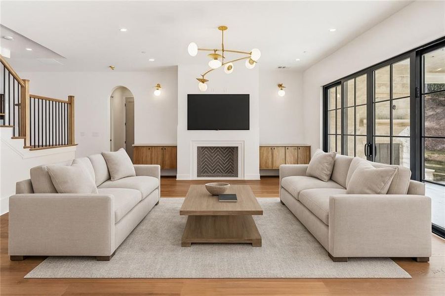 Furnished interior view inside a new home in , Atlanta (Image 15).