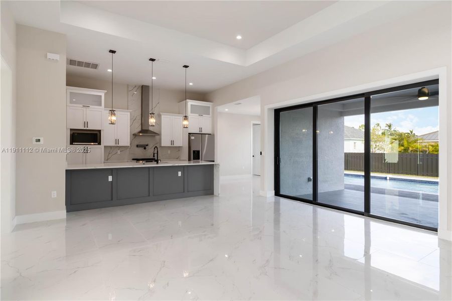 Furnished interior view inside a new home in , Cape Coral (Image 8). Furnished interior view inside a new home in , Cape Coral (Image 8).