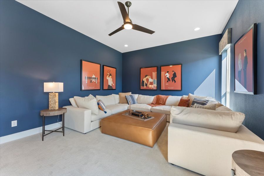 Furnished interior view inside a new home in Estates at Rockhill, Frisco (Image 17).