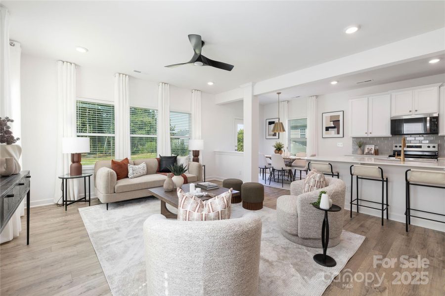 Furnished interior view inside a new home in , Charlotte (Image 5).