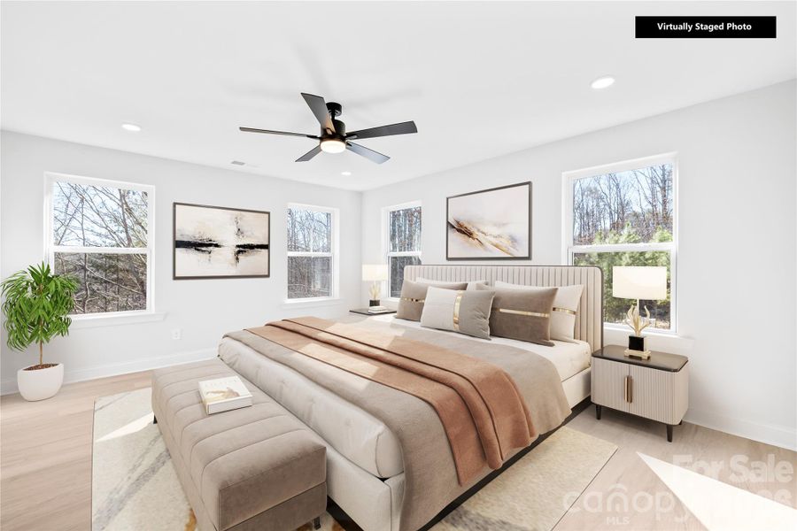 Furnished interior view inside a new home in , Kings Mountain (Image 13).