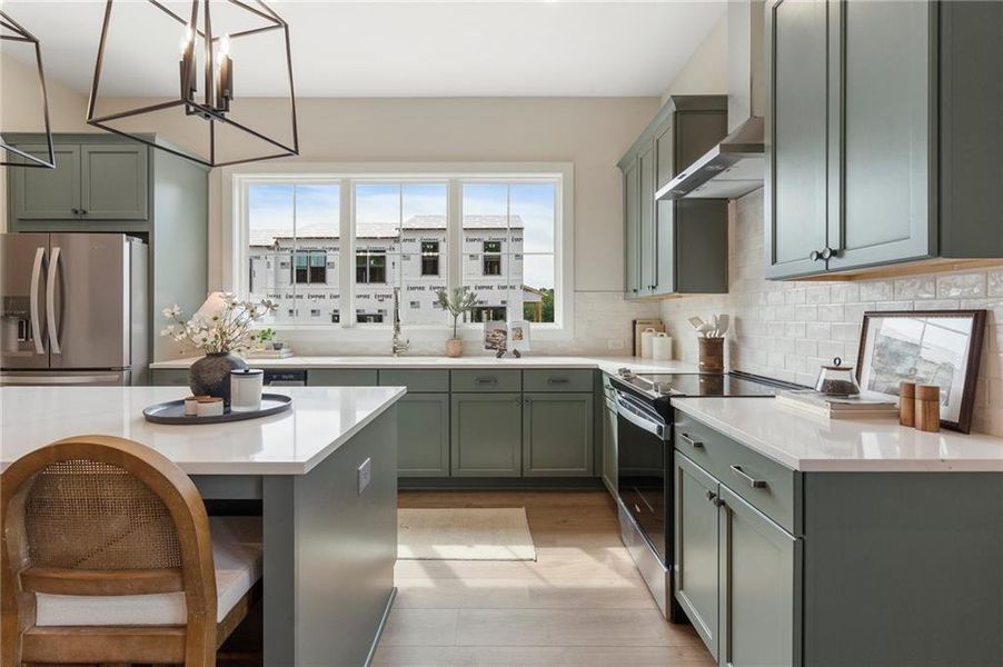 Furnished interior view inside a new home in , Alpharetta (Image 15).