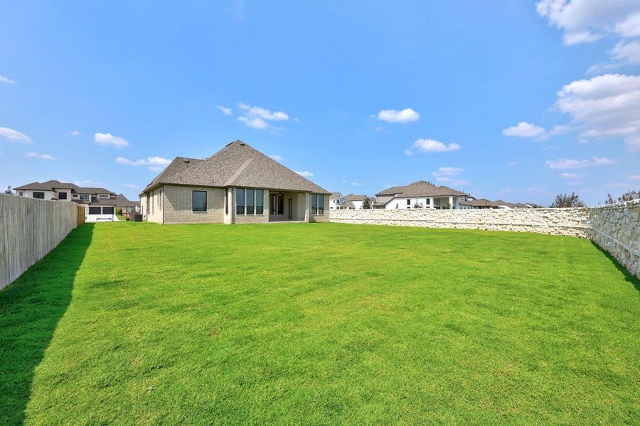 Exterior details and patio area of a home in Santa Rita Ranch: 90ft. lots, Liberty Hill (Image 3).