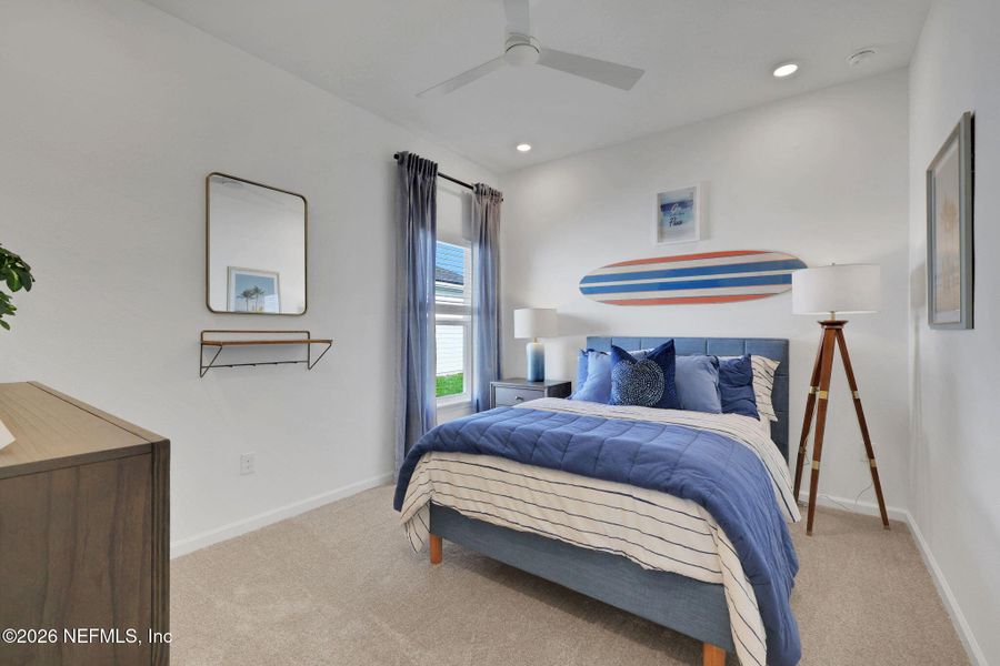 Furnished interior view inside a new home in Seminole Trace, Palm Coast (Image 47).