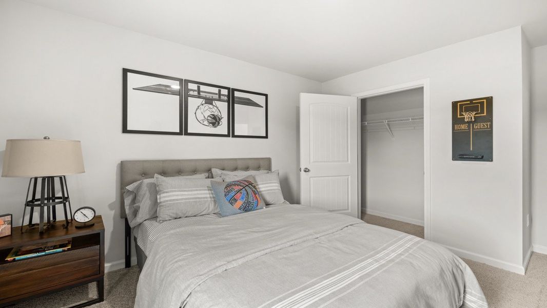 Representative furnished interior of a home built from the BELHAVEN by D.R. Horton in Pointe Park, Union City (Image 46).