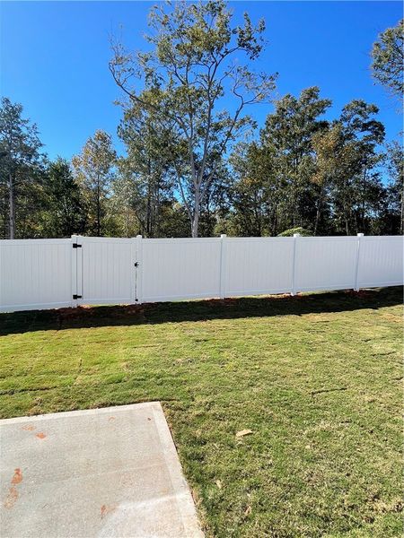 Exterior details and patio area of a home in Springwood Grove, Central (Image 15).