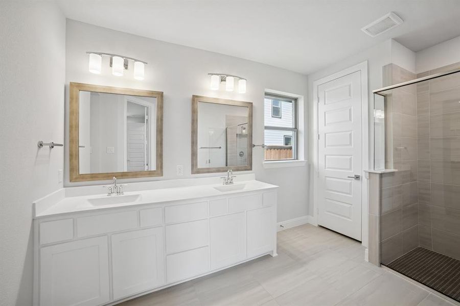 Furnished interior view inside a new home in Karis - Village Series, Crowley (Image 17). Furnished interior view inside a new home in Karis - Village Series, Crowley (Image 17).