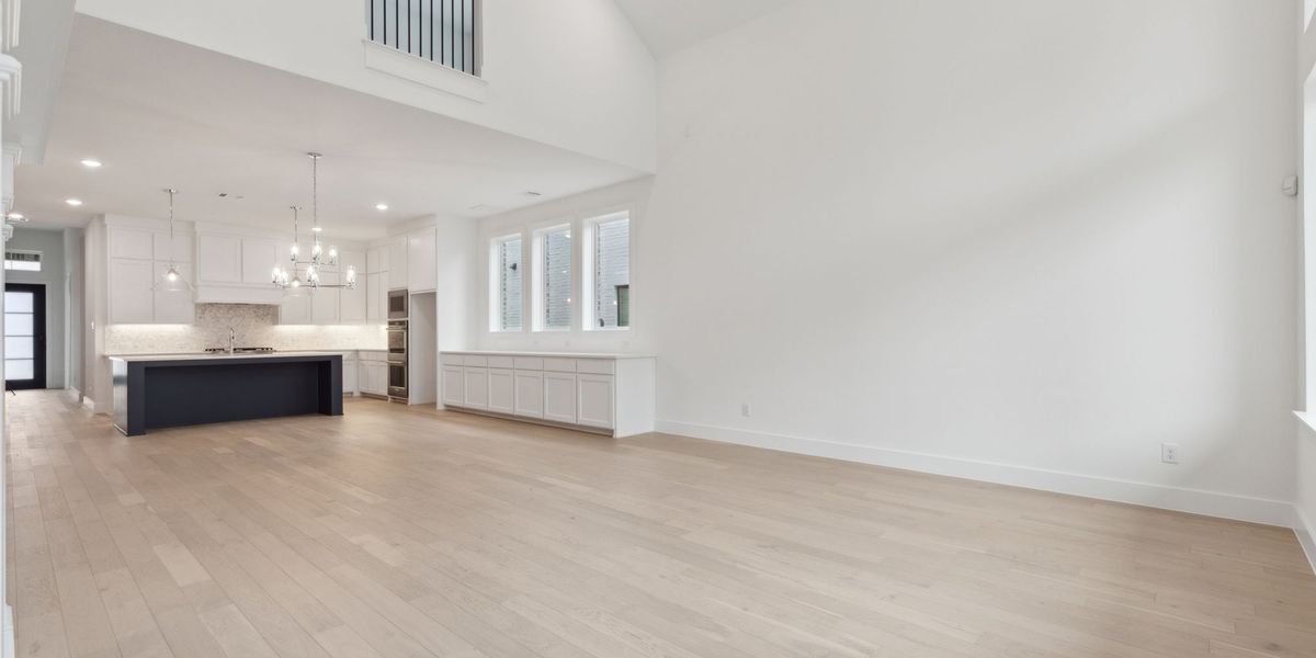 Representative unfurnished interior of a home built from the Justin by Southgate Homes in Painted Tree 50' Series, McKinney (Image 18). Representative unfurnished interior of a home built from the Justin by Southgate Homes in Painted Tree 50' Series, McKinney (Image 18).