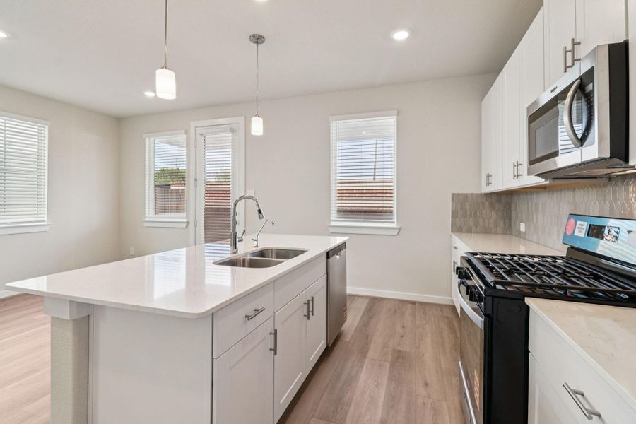 Photo is not of the actual home, but is an inspirational photo of builder’s model home and may depict options, furnishings, and/or decorator features that are not included