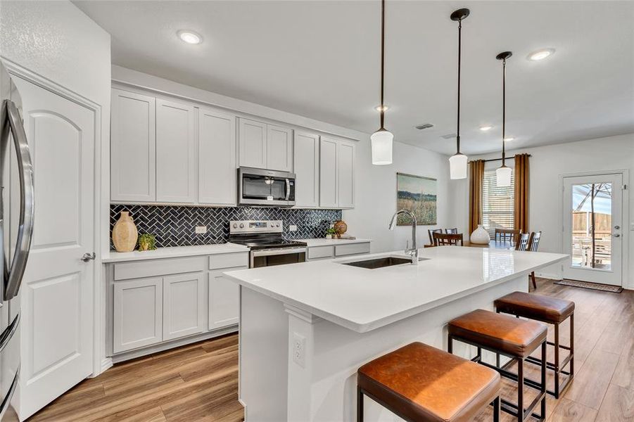 Furnished interior view inside a new home in , Fort Worth (Image 8). Furnished interior view inside a new home in , Fort Worth (Image 8).