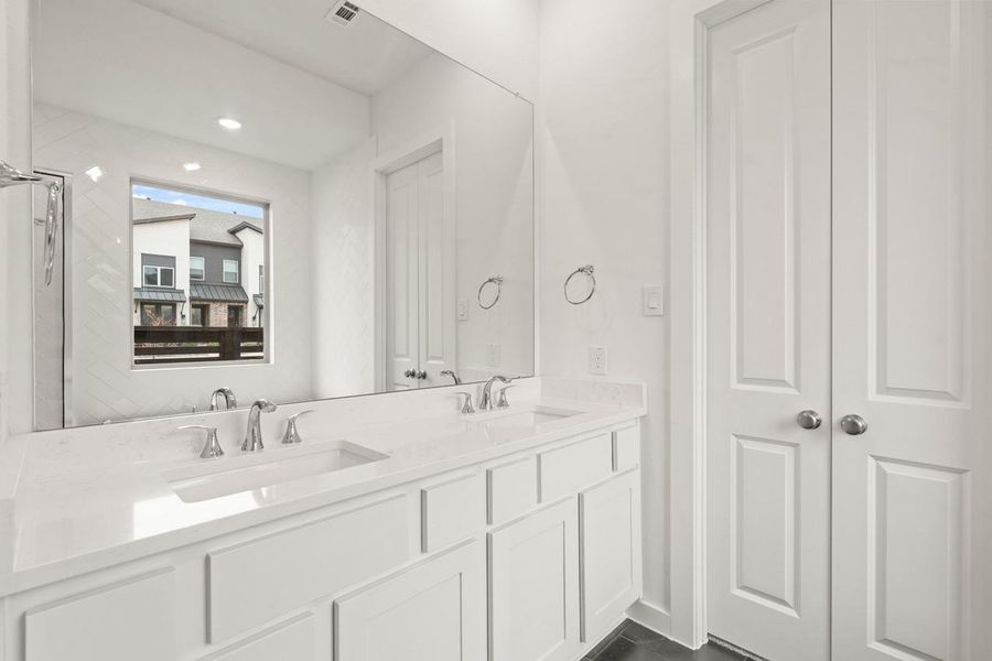 Furnished interior view inside a new home in Bridgeland, Cypress (Image 3).