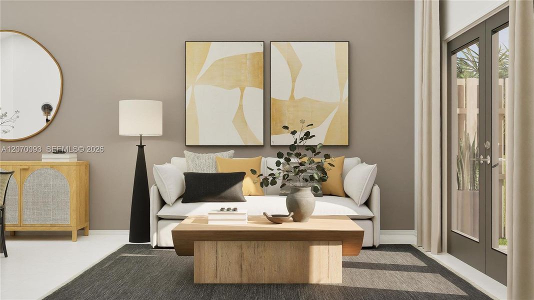 Furnished interior view inside a new home in Coral Breeze, Miami (Image 4).