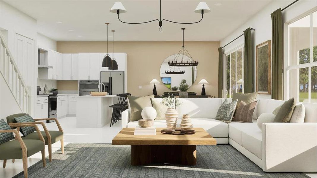 Furnished interior view inside a new home in Lotis Wellington: The Promenade Collection, Wellington (Image 9). Furnished interior view inside a new home in Lotis Wellington: The Promenade Collection, Wellington (Image 9).