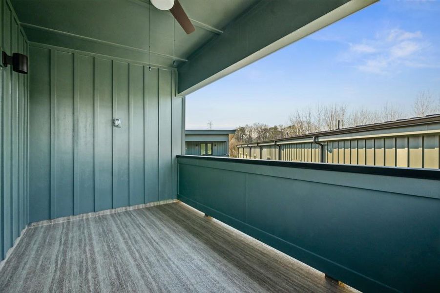 Exterior details and patio area of a home in , Atlanta (Image 2).