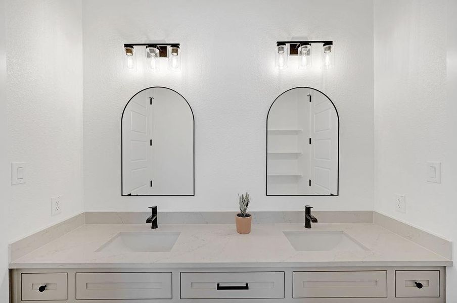 Furnished interior view inside a new home in , Conroe (Image 34).