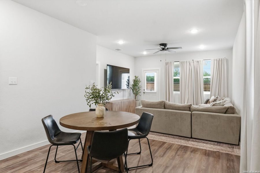 Furnished interior view inside a new home in Spring Creek, San Antonio (Image 9).