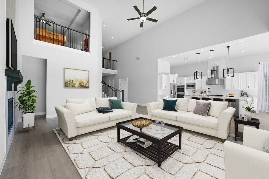 Furnished interior view inside a new home in The Ranch at Uptown Celina, Celina (Image 9).