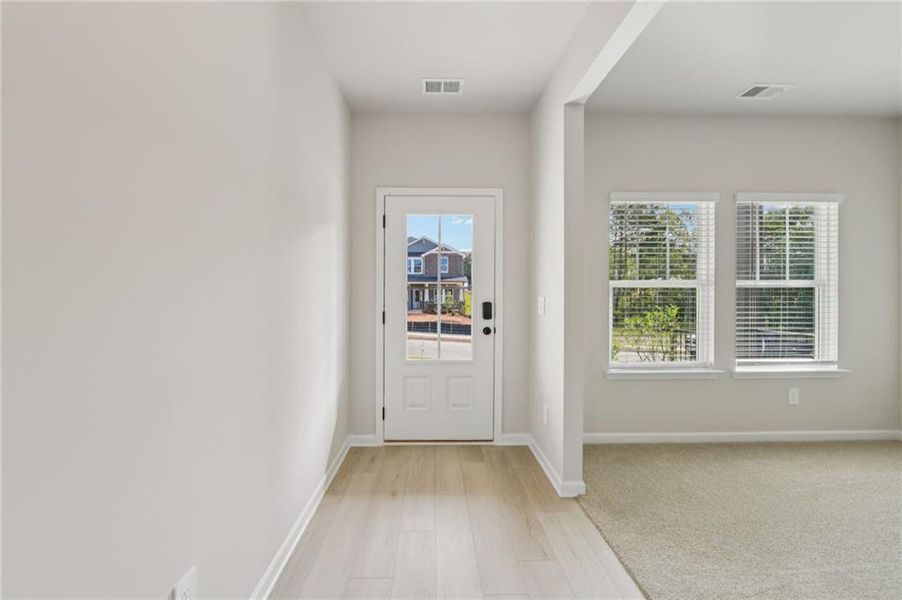 Spacious, unfurnished interior of a new home in Vines at Mill Creek - Estate Series, Braselton (Image 19). Spacious, unfurnished interior of a new home in Vines at Mill Creek - Estate Series, Braselton (Image 19).