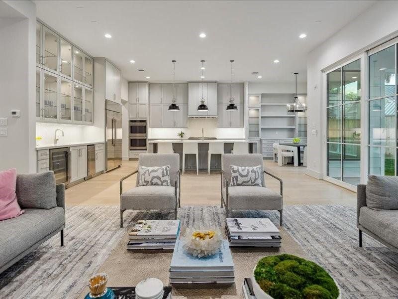 View to kitchen from the living room