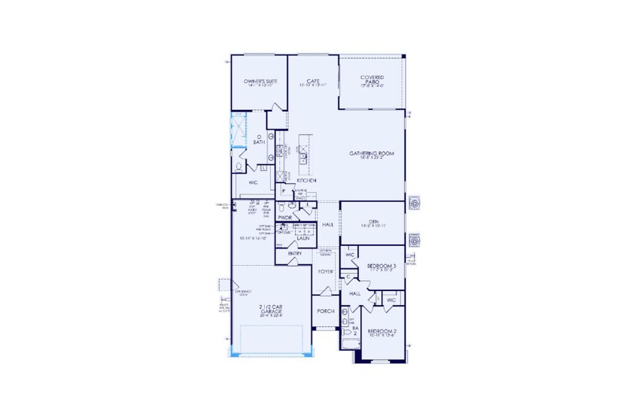 2D floor plan layout of this home in Visara, Surprise, AZ (Image 4).