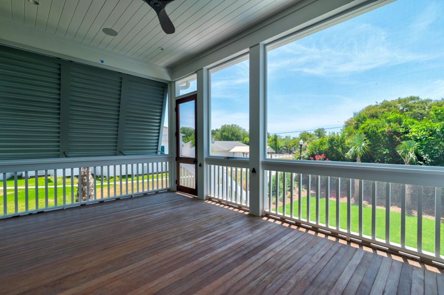 Exterior details and patio area of a home in , Sullivan's Island (Image 4). Exterior details and patio area of a home in , Sullivan's Island (Image 4).