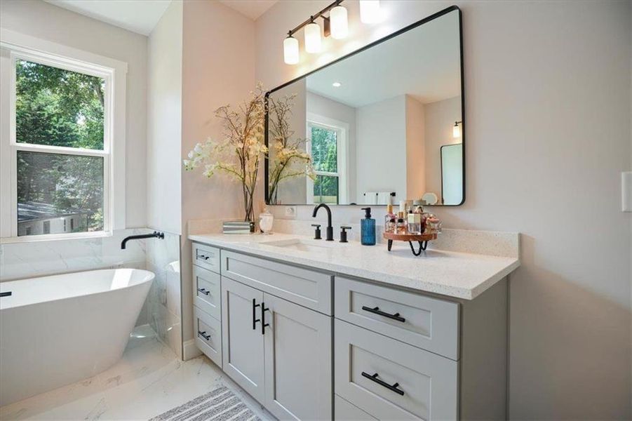 Furnished interior view inside a new home in , Acworth (Image 44).