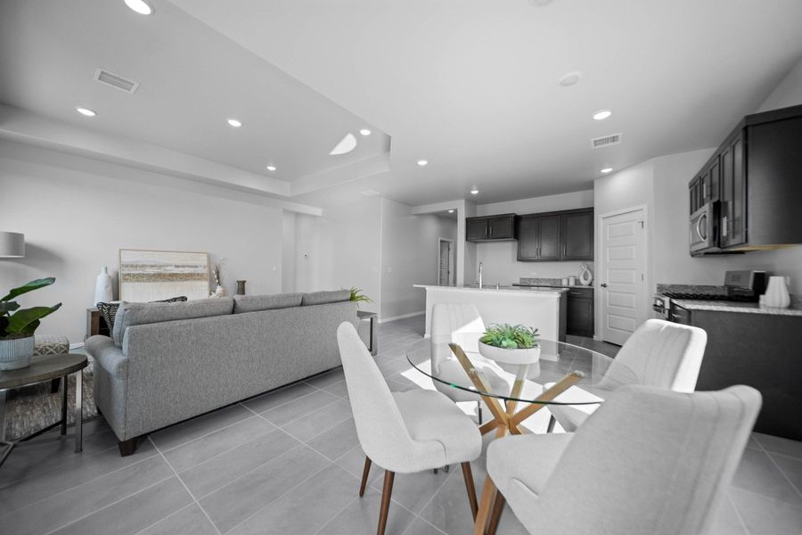 Representative furnished interior of a home built from the Prado by Hakes Brothers in Summer Sky North, El Paso (Image 7).