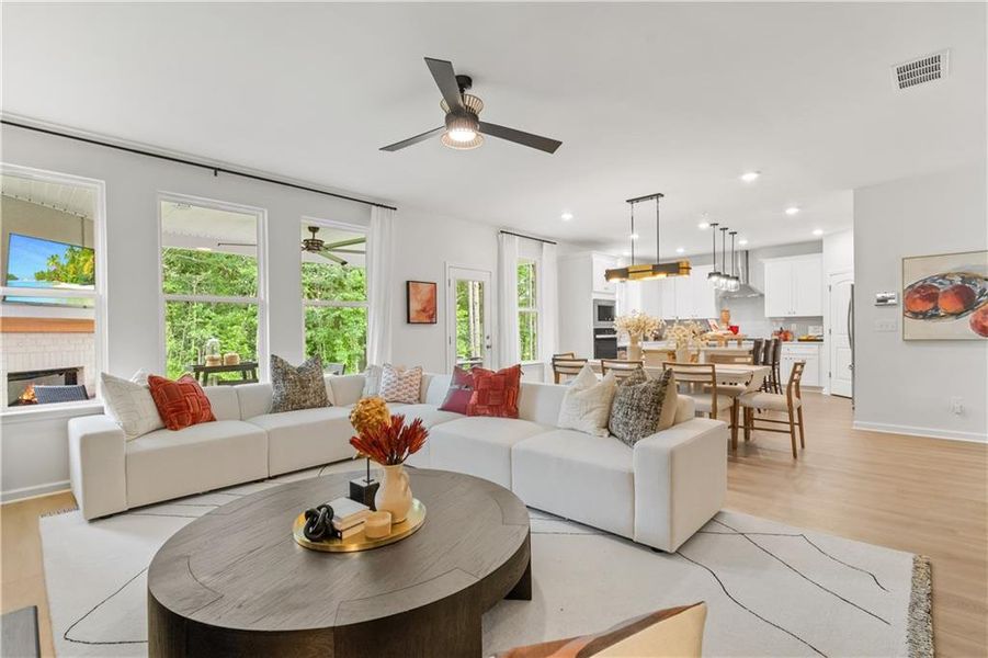 Furnished interior view inside a new home in Hamilton Lakes, Lawrenceville (Image 39).