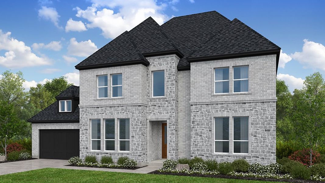 Representative exterior photo of a completed home built from the Augusta by Taylor Morrison in The Ranch at Uptown Celina 70s, Celina, TX (Image 2).
