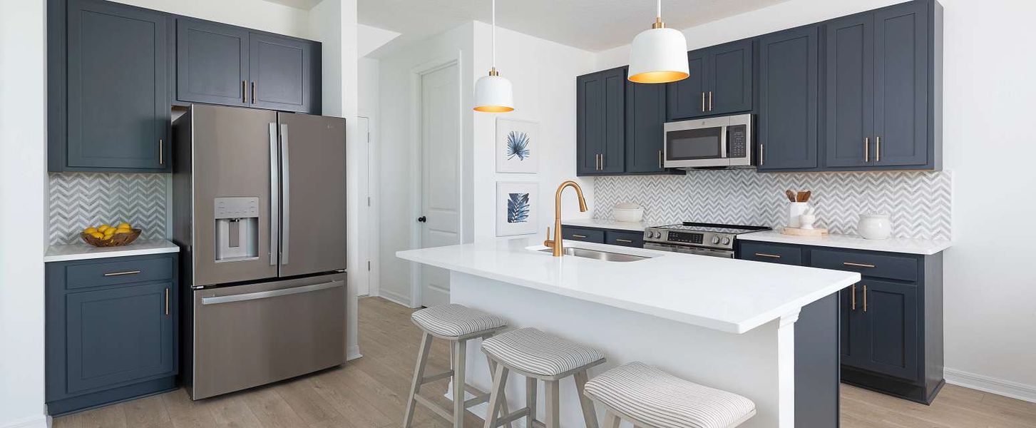 Representative furnished interior of a home built from the Beach by Ashton Woods in Catamaran Cove Townhomes, Rockledge (Image 6).