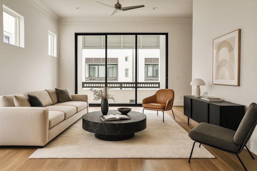 soaring 12ft ceilings and stunning luxurious finishes like real wood floors and 10ft glass trifold doors soaring 12ft ceilings and stunning luxurious finishes like real wood floors and 10ft glass trifold doors