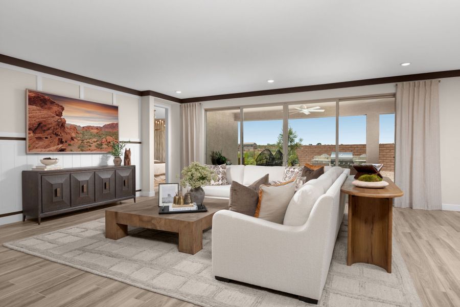 Representative furnished interior of a home built from the Crimson by Mattamy Homes in Covena Pointe, Tucson (Image 7).