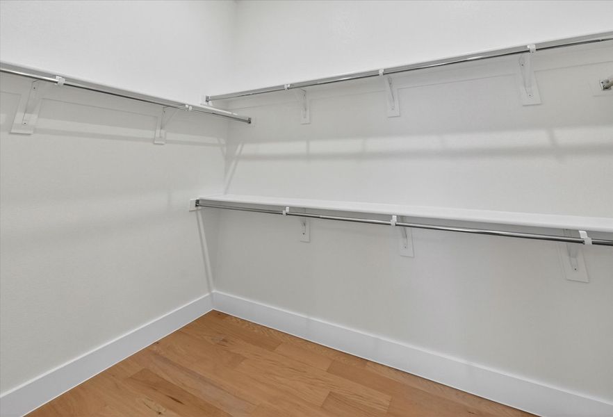 Representative Primary Closet - some options shown Representative Primary Closet - some options shown
