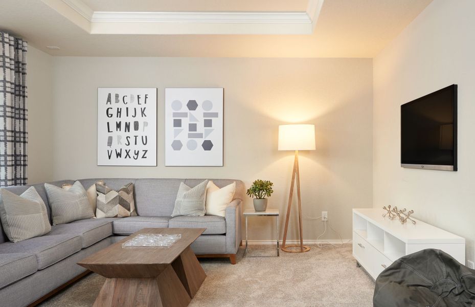Representative furnished interior of a home built from the Mesilla by Centex in Horizon Ridge, San Antonio (Image 34). Representative furnished interior of a home built from the Mesilla by Centex in Horizon Ridge, San Antonio (Image 34).