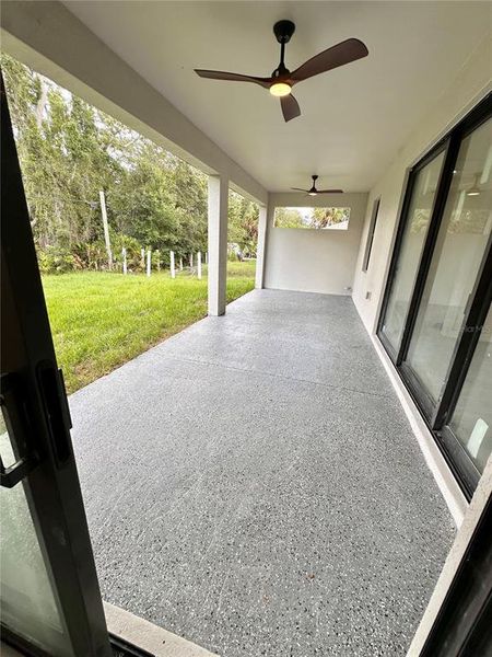 Exterior details and patio area of a home in , North Port (Image 21).
