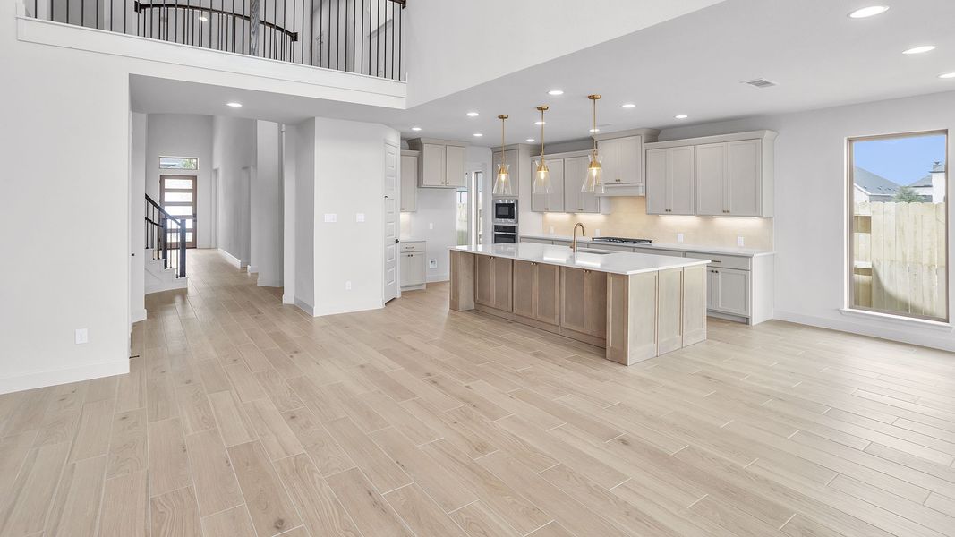 Furnished interior view inside a new home in Cross Creek West, Fulshear (Image 4).