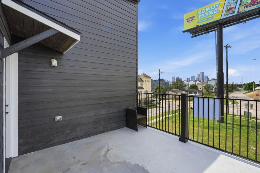 Exterior details and patio area of a home in , Houston (Image 4).