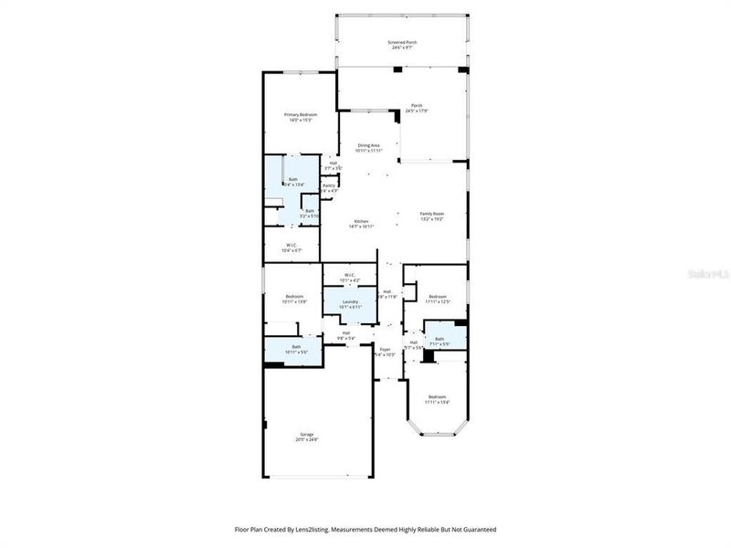 2D floor plan layout of this home in , Kissimmee, FL (Image 5).