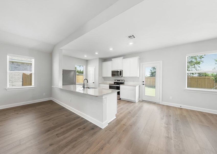 The Reed floor plan has a wonderful, open-concept layout. The Reed floor plan has a wonderful, open-concept layout.