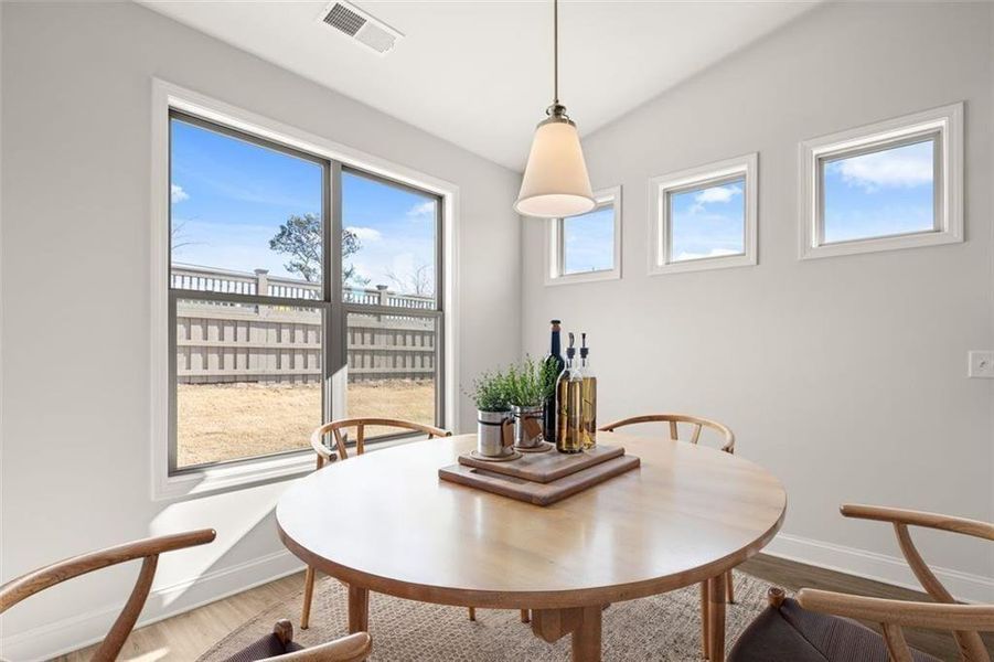 Furnished interior view inside a new home in Soleil Summit Chase, Snellville (Image 32).