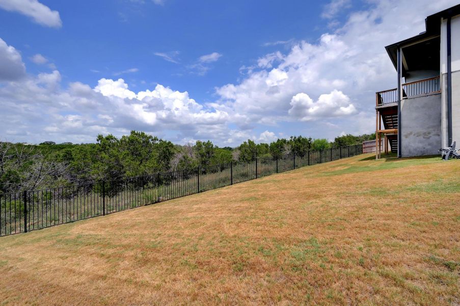 Exterior details and patio area of a home in La Cima 60', San Marcos (Image 26). Exterior details and patio area of a home in La Cima 60', San Marcos (Image 26).