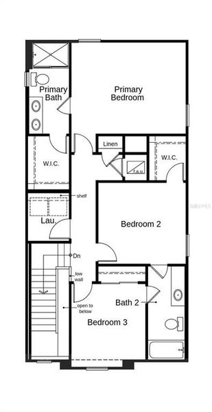 2D floor plan layout of this home in Bellaviva III at Westside, Davenport, FL (Image 5). 2D floor plan layout of this home in Bellaviva III at Westside, Davenport, FL (Image 5).