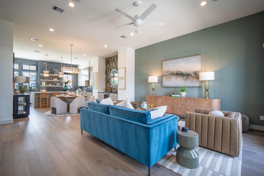 Furnished interior view inside a new home in Spring Valley Creek, Houston (Image 14).