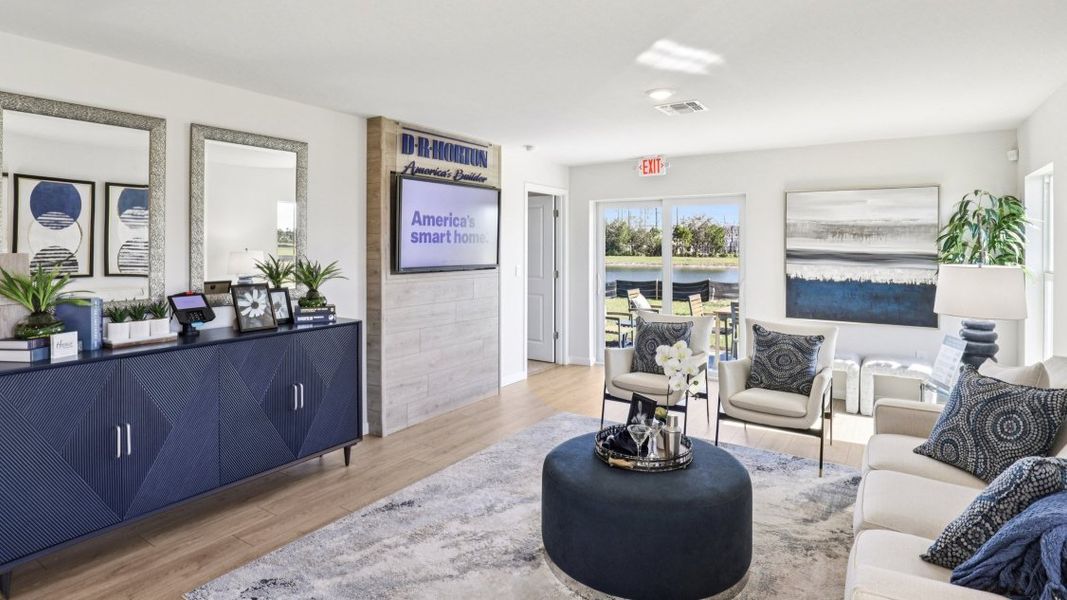 Furnished interior view inside a new home in Asher Park, Lehigh Acres (Image 3).
