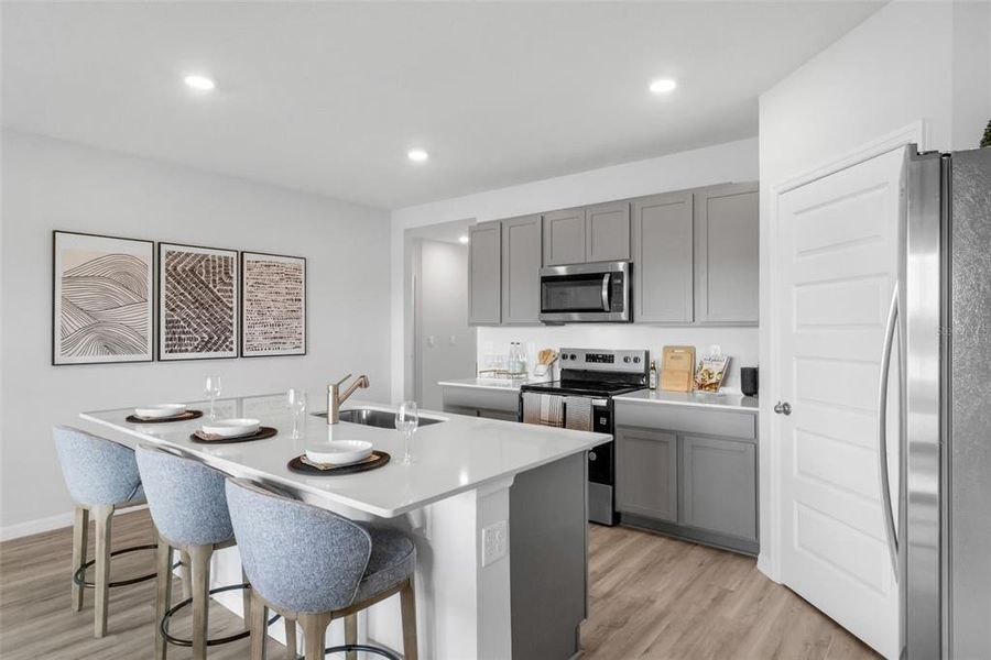 Furnished interior view inside a new home in Wind Meadows South, Bartow (Image 8).