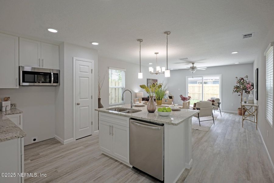 Furnished interior view inside a new home in , Jacksonville (Image 10).